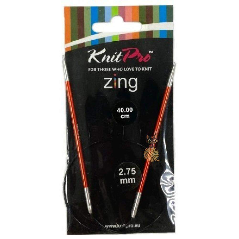 Круговые спицы KnitPro Zing 40 см/2.75 мм