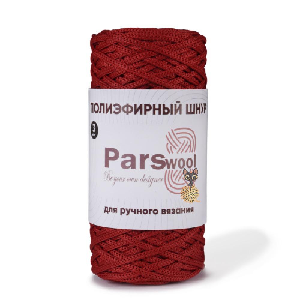Полиэфирный шнур Parswool 3 мм красный