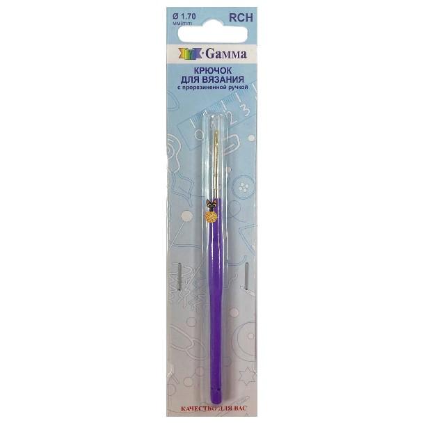 Крючок для вязания Gamma 1.7 мм с ручкой
