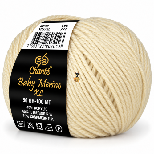 Chante Baby Merino XL (Шанте Бэби Мерино XL) | 1037XL светло-бежевый