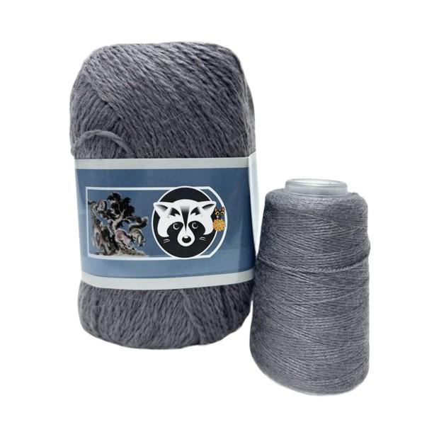 Menca Long Mink Wool/Пух норки   | 855 тёмно-серый