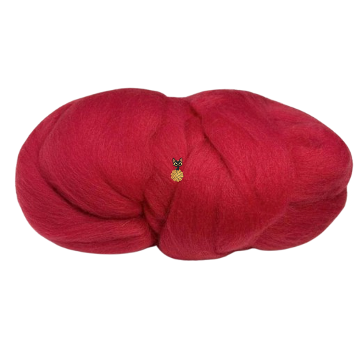 Шерсть для валяния, карминный