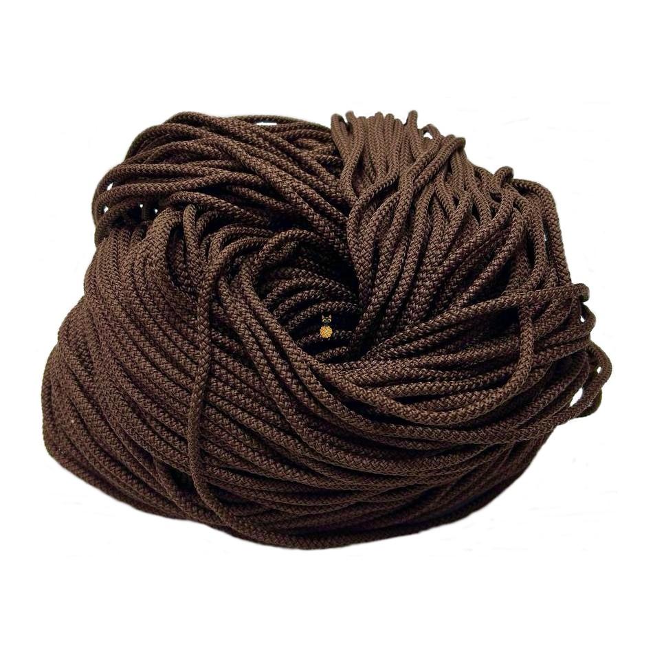 Полиэфирный шнур 5 мм с наполнителем (72 коричневый)