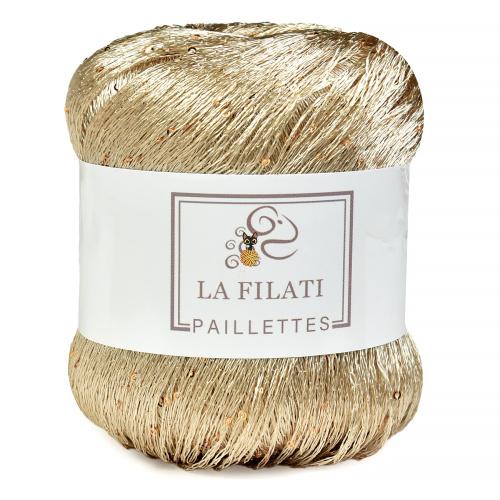 La Filati Paillettes (Ла Филати Пайлетс) 147 золотистый/золотые пайетки