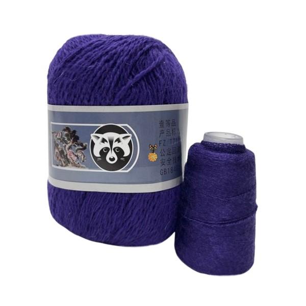 Menca Long Mink Wool/Пух норки 818 фиолетово-синий