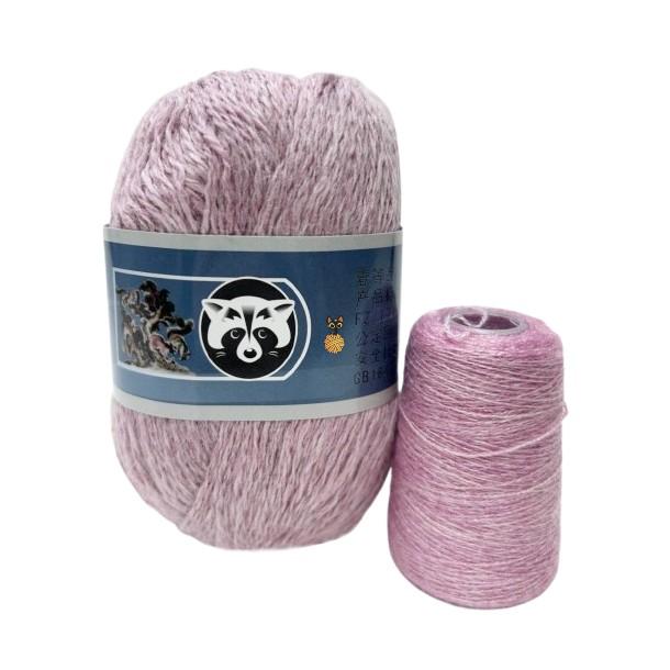 Menca Long Mink Wool/Пух норки 868 розовый меланж