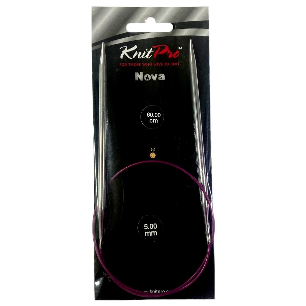 Круговые спицы KnitPro Nova Metal 60 см/5 мм