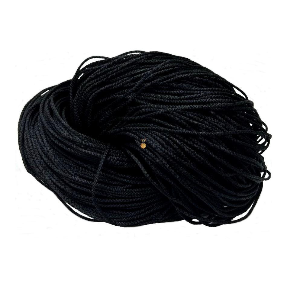 Полиэфирный шнур 3 мм с наполнителем (черный)