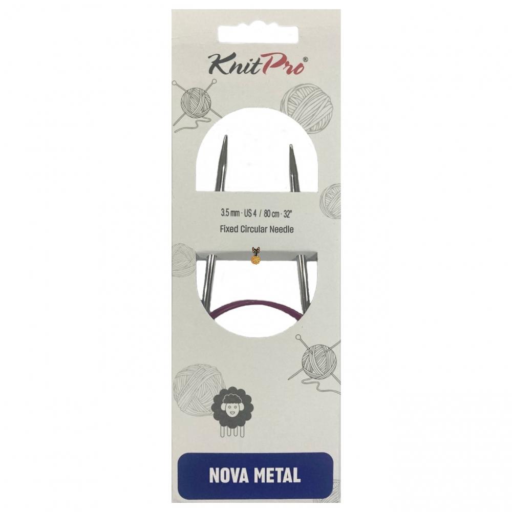 Круговые спицы KnitPro Nova Metal 80 см/3.5 мм
