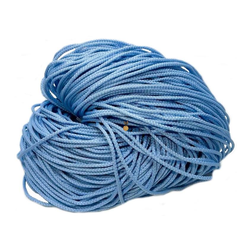 Полиэфирный шнур 3 мм с наполнителем (04 голубой)