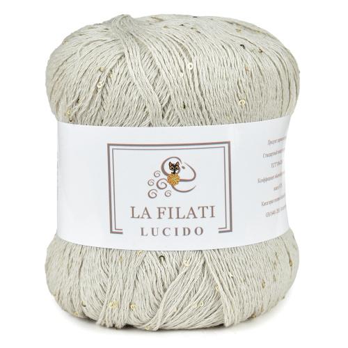 La Filati Lucido (Ла Филати Лусидо) 80028 слоновая кость/золотая пайетка