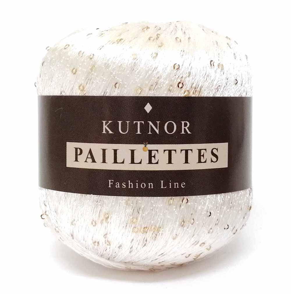 Kutnor Paillettes (Кутнор Пайлетс) 176 белый/золотая пайетка