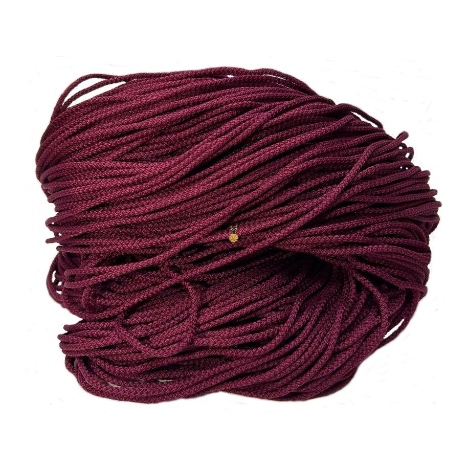 Полиэфирный шнур 3 мм с наполнителем (48 бордо)