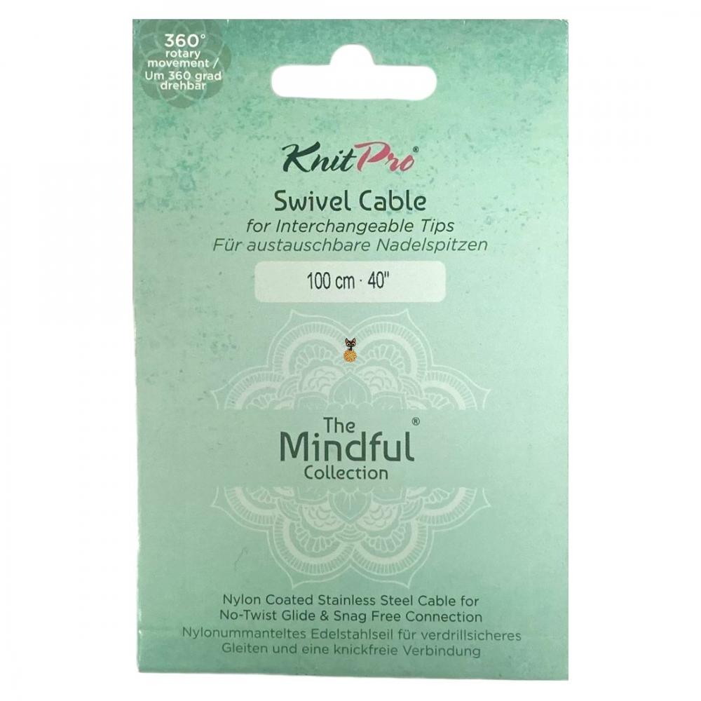 Тросик поворотный KnitPro Mindful 100 см