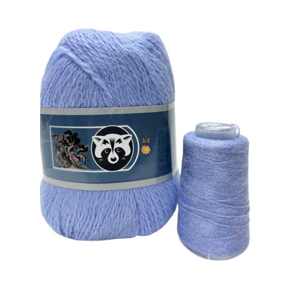 Menca Long Mink Wool/Пух норки 826 голубой