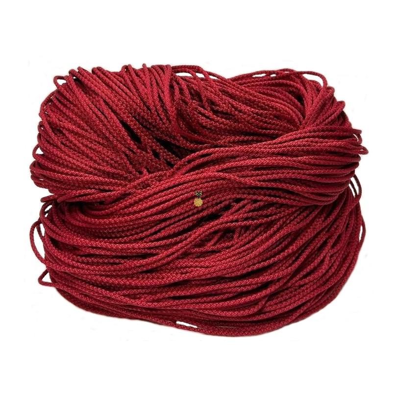 Полиэфирный шнур 3 мм с наполнителем (45 красный)